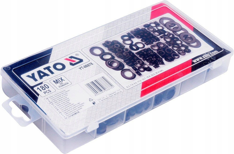 

Yato Zestaw Przelotek Gumowych 180SZT. MIX YT-0687