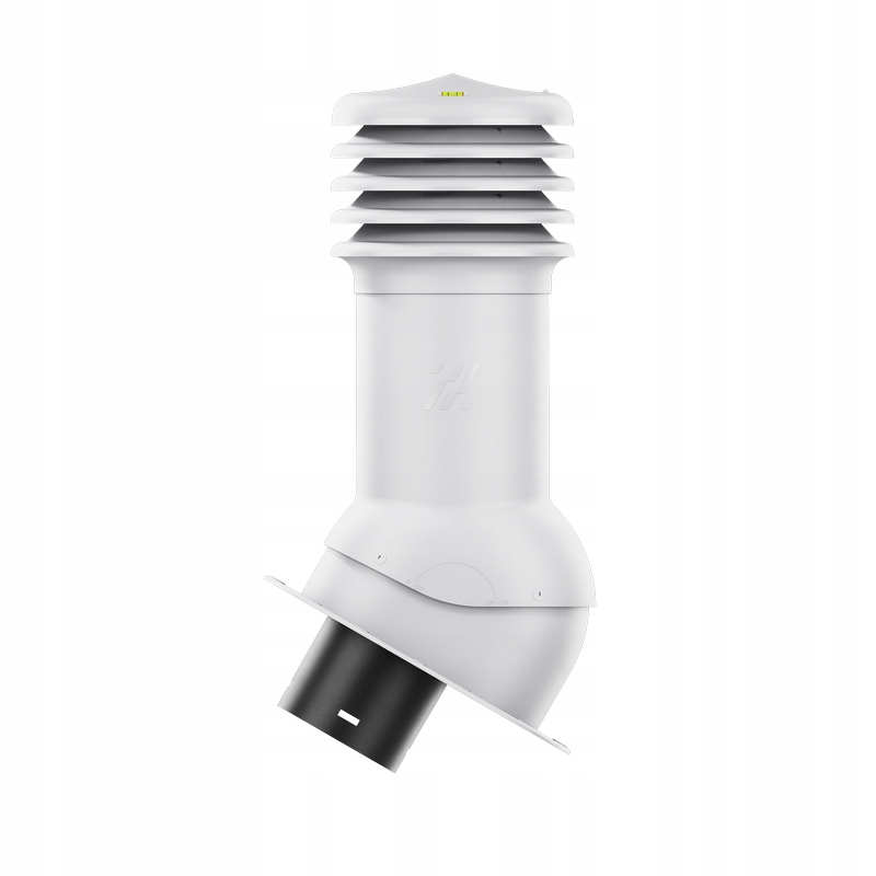 Ventilační Krb 150 mm Plochá Základna Bílá Ral 9003