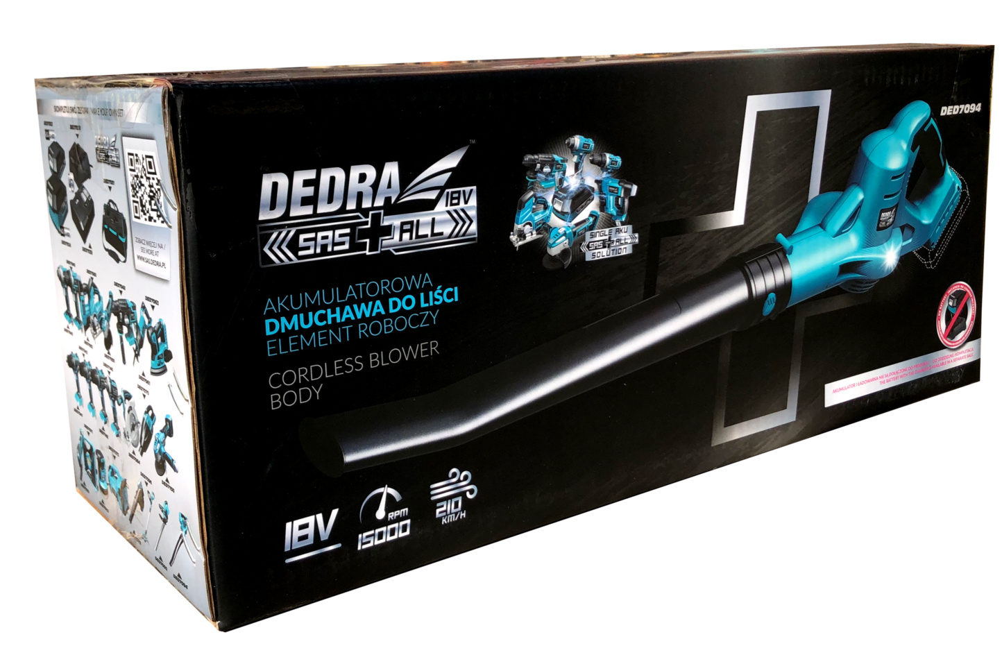 DMUCHAWA DO LIŚCI SAS+ 18V + AKU 2x4AH + ŁADOWARKA Marka Dedra