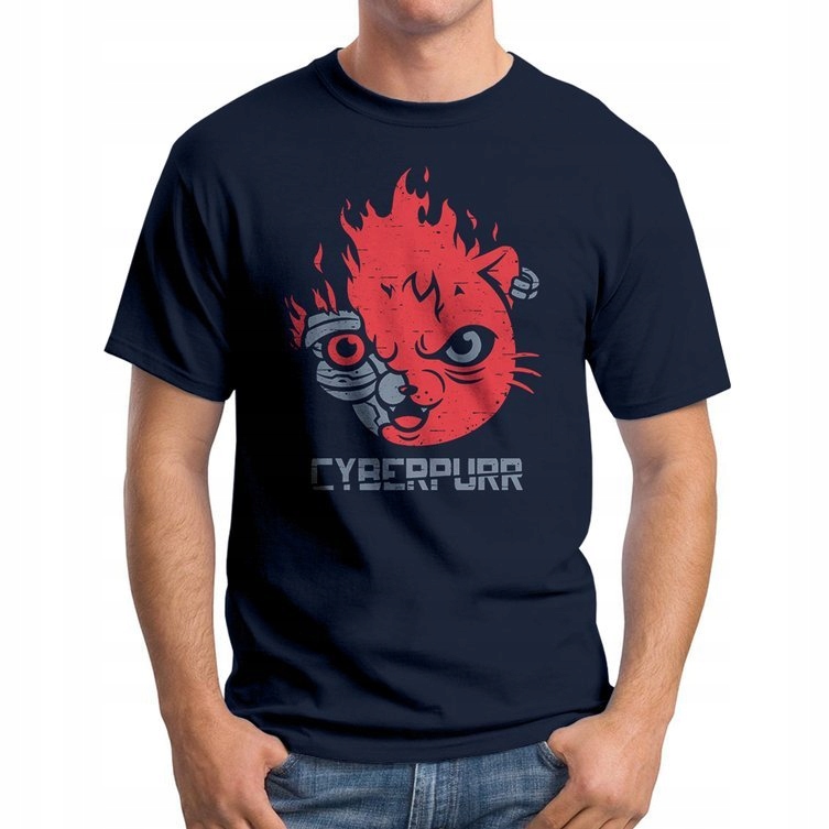 

Koszulka T-Shirt CyberPurrr Logo Dla Gracza M