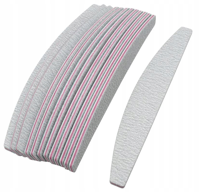 10x PILNIK do paznokci ŁÓDKA ZEBRA 180/240