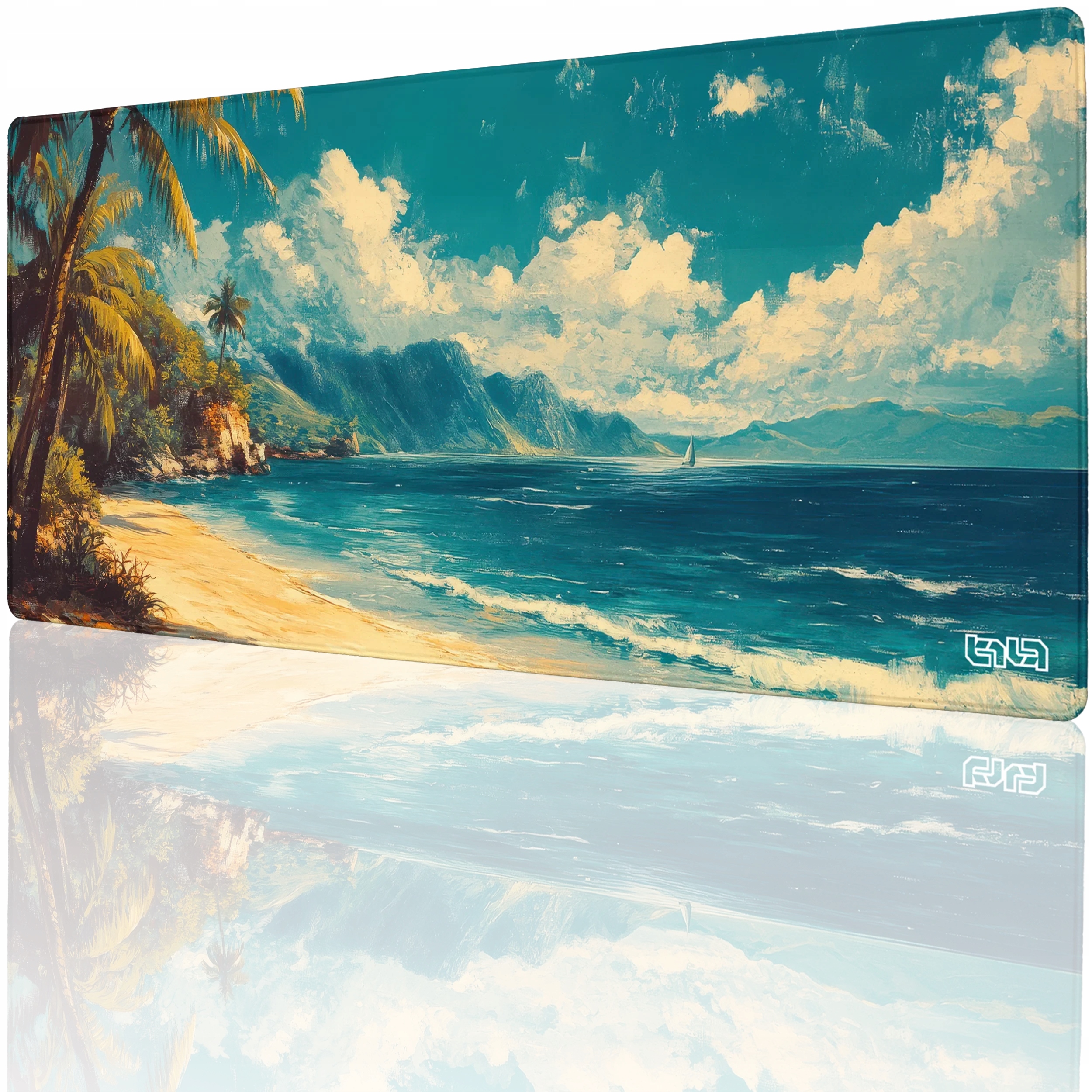 Podkładka Pod Klawiaturę Karaibski Obraz 90x40 Tilt XXL Antypoślizgowa XL