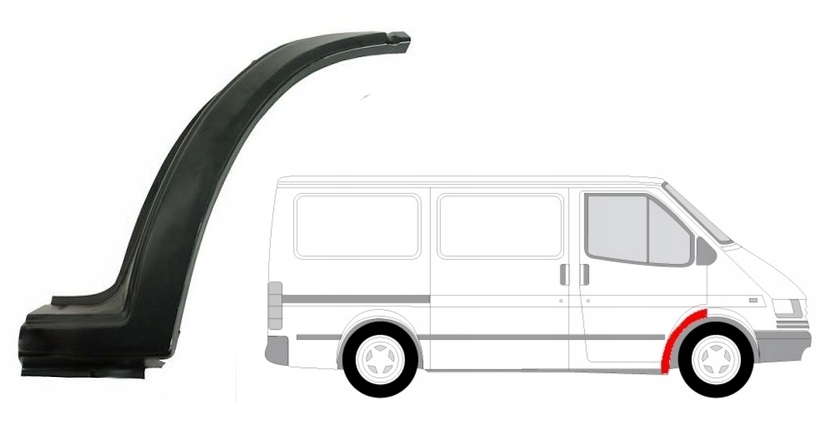 REPERATURKA NADKOLA PRZÓD FORD TRANSIT 91-00 PRAWA