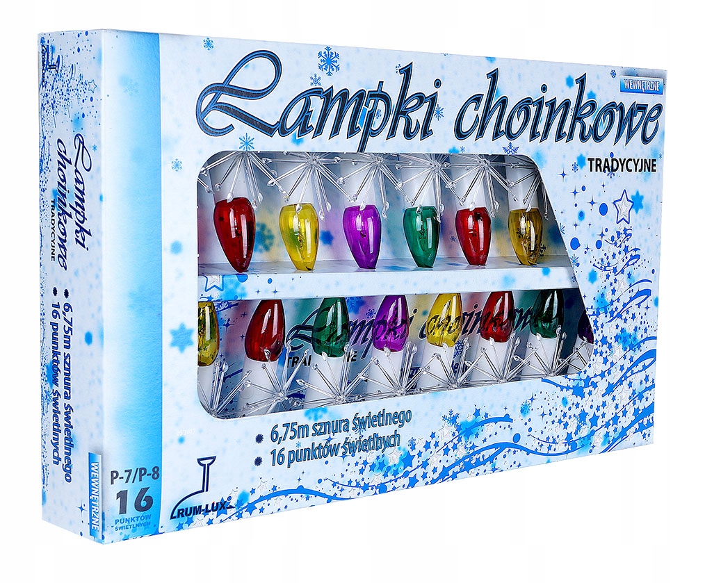 Tradiční vánoční osvětlení na stromeček 5W Prl svíčky na žabky 16 bodů