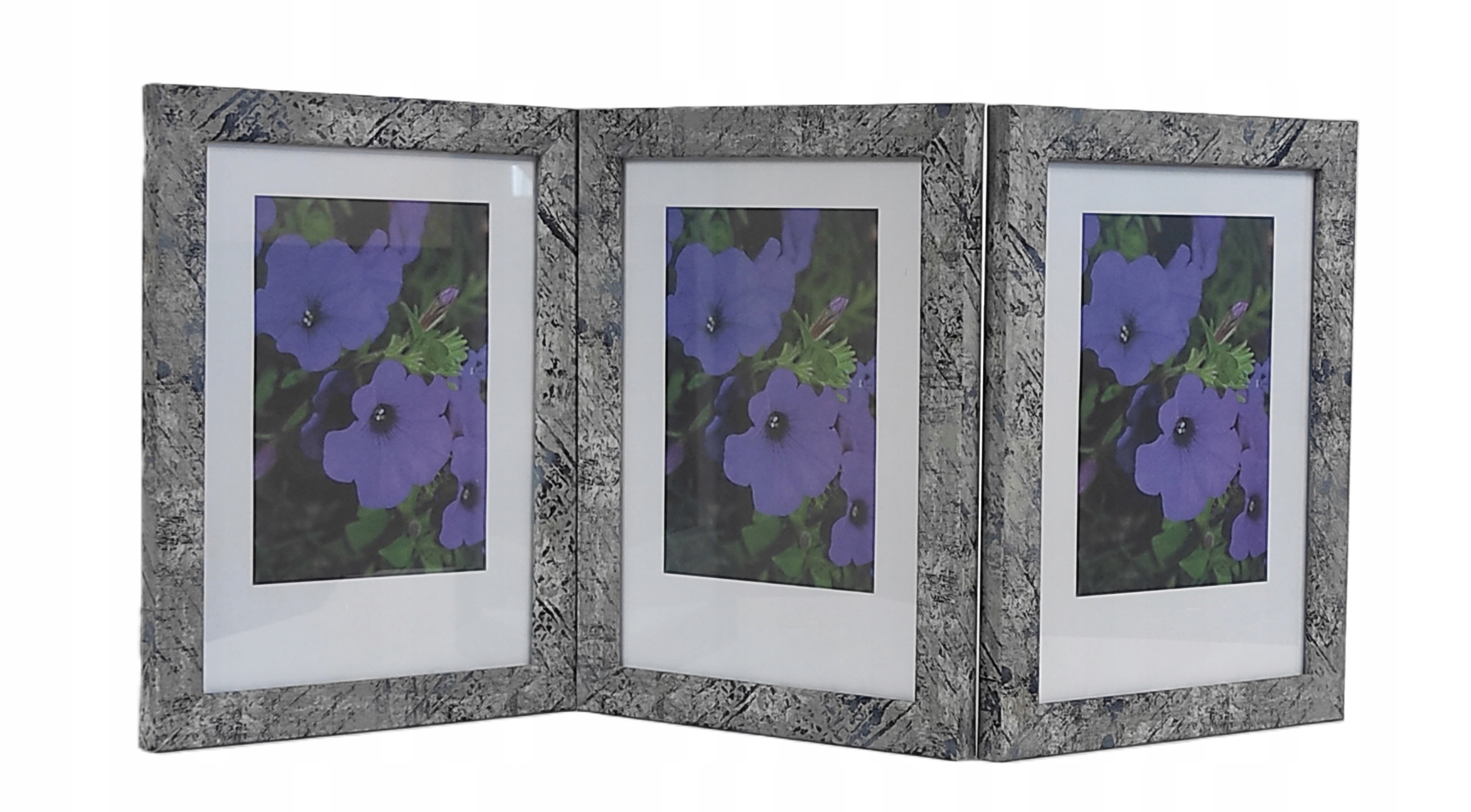 Fotorámeček Marmo multirámek na 3 fotografie 15x21 cm Šedý (vertikální)