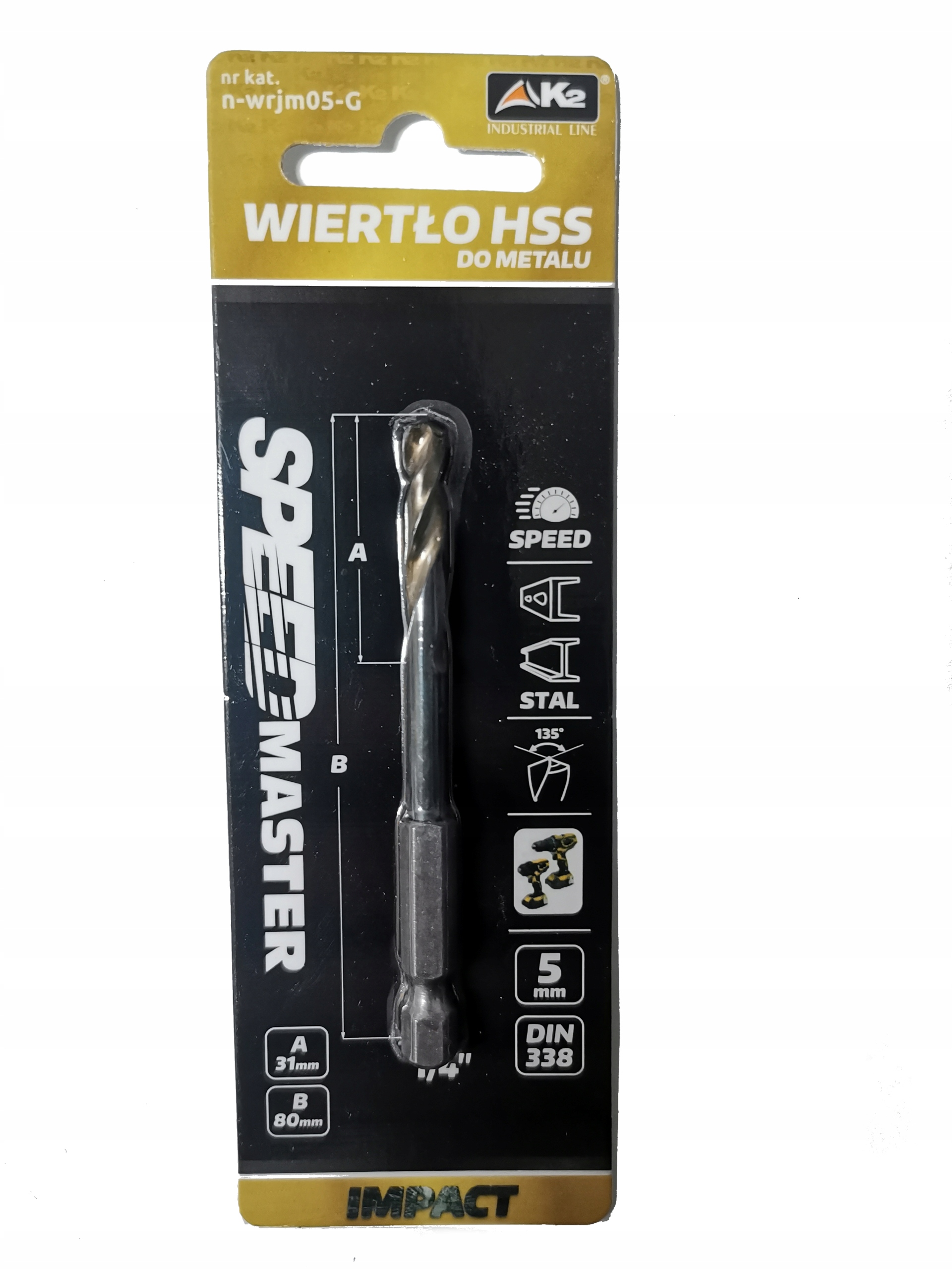 

Wiertło do metalu Hss Speedmaster 5,0mm 1/4"