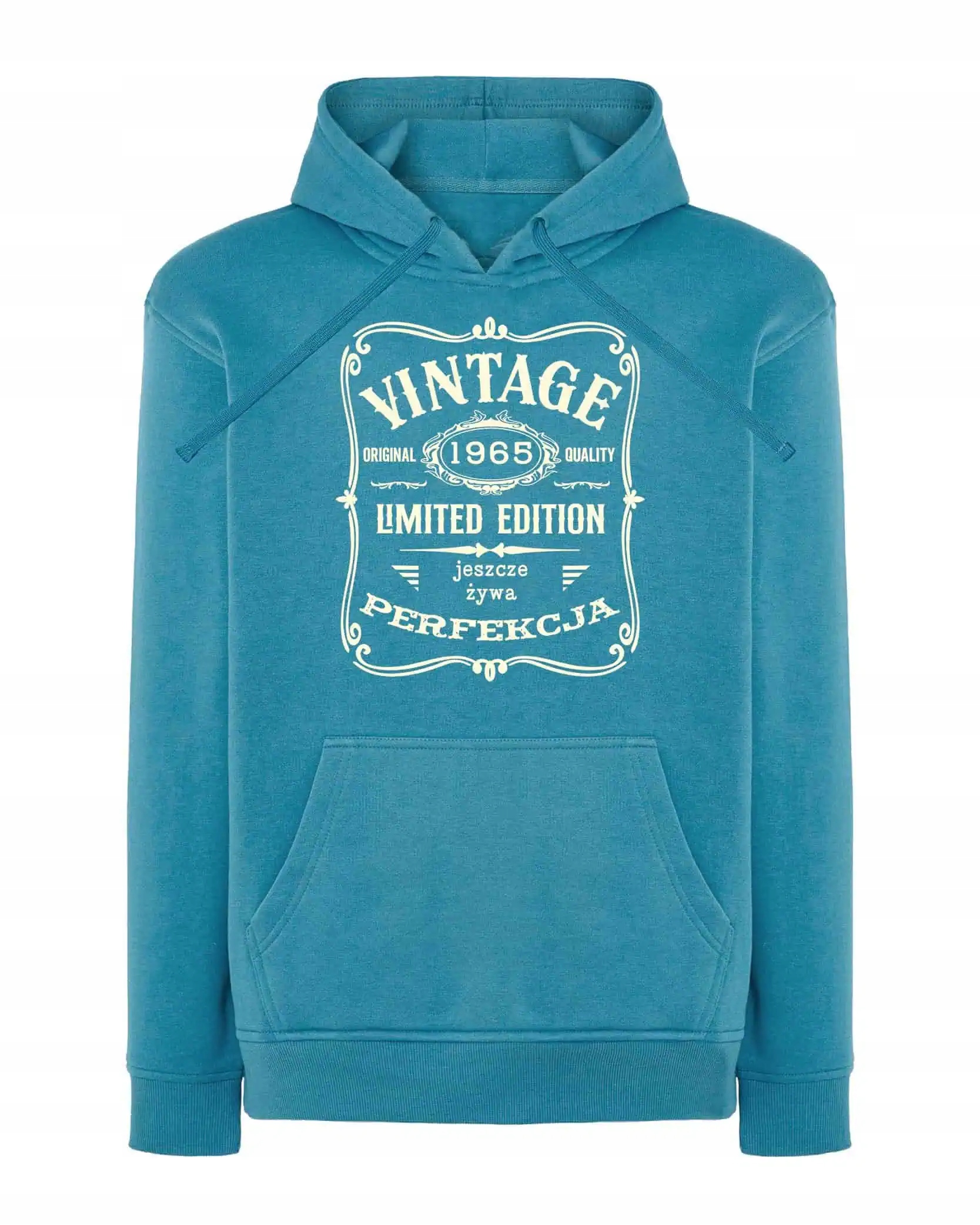 Mikina s kapucí Personalizovaná Vintage Ročník Modrá XL