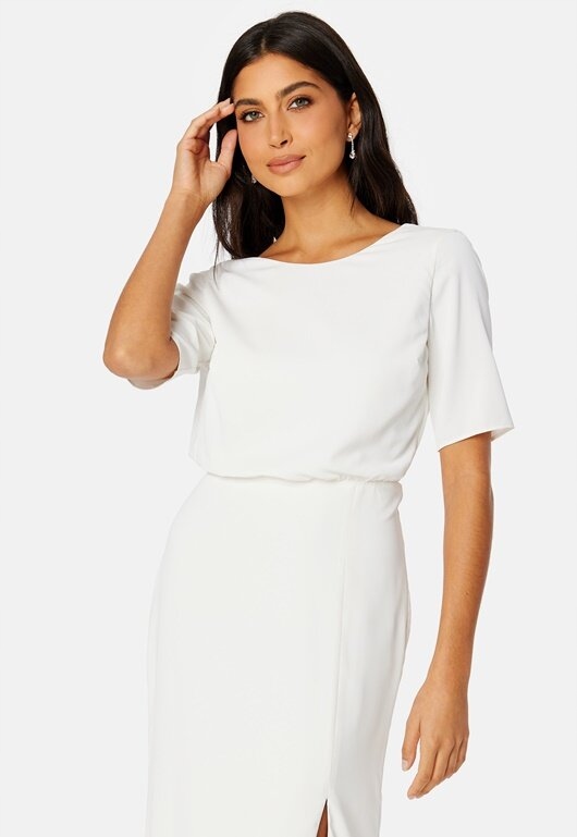 BUBBLEROOM SUKNIA ŚLUBNA MAXI GUZIKI 38 M AAC Marka Bubbleroom