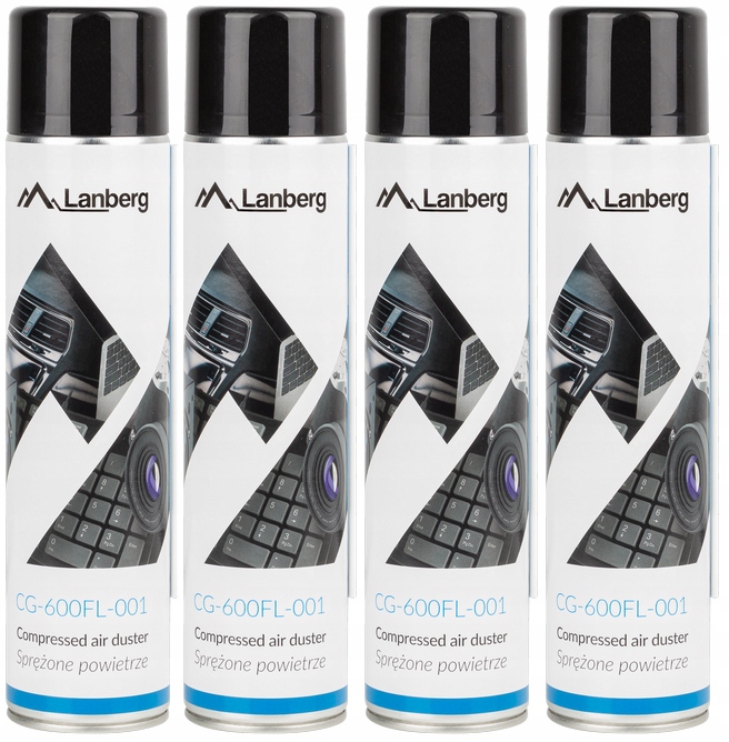 

4x Sprężone Powietrze Z Rurką 600ML Air Duster