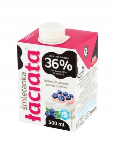 Levně 4x Łaciata Smetana Uht 36% 500 ml