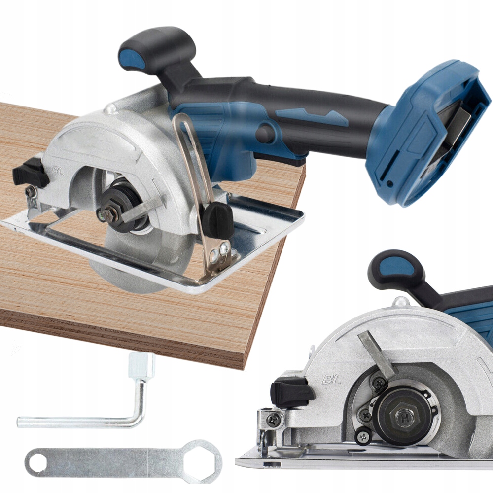 Akumulátorová ruční pila 21V s gumovou rukojetí a stabilní základnou