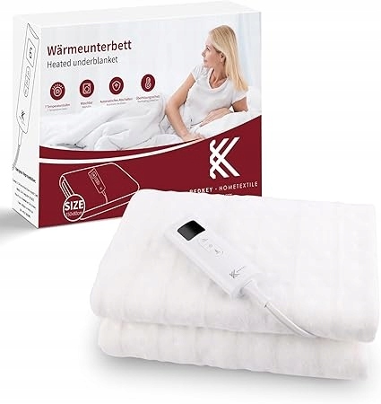 Redkey z automatycznym wyłączaniem, 7 poziomów temp koc grzewczy 150x80