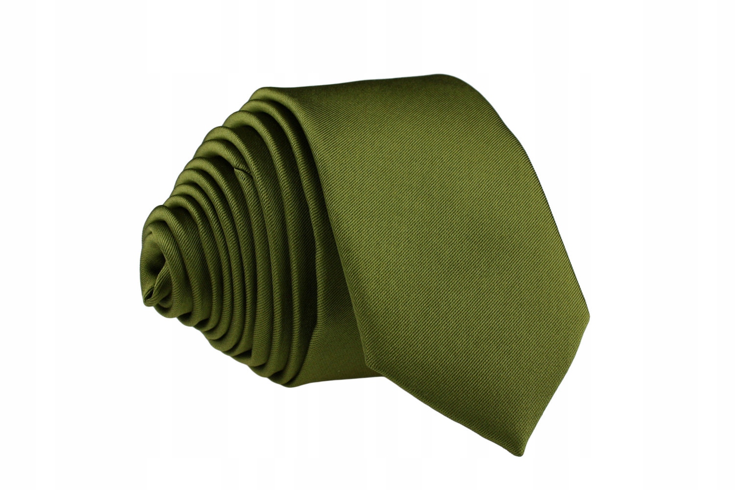 

Krawat Śledź Wąski Śledzik 5 cm Zielony Oliwkowy