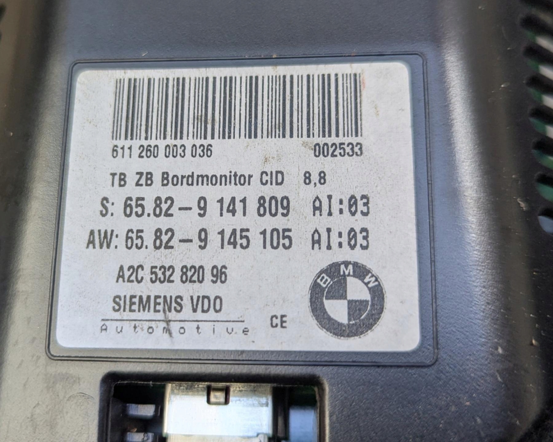 Radio samochodowe BMW 5 E60/E61 facelift E60 2007 9159022
