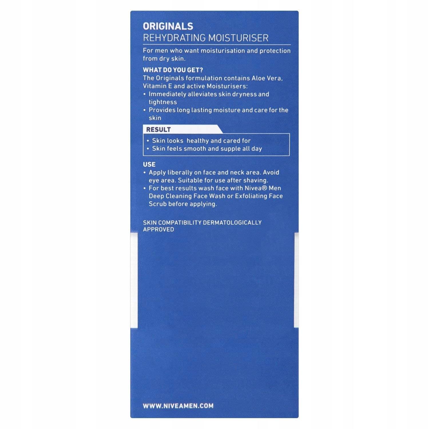 NIVEA FOR MEN Rehyd Rating Moisturiser 75 ml Rodzaj balsam