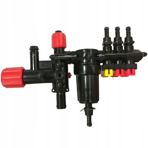 ROZDZIELACZ ZAWÓR 3 SEKCJE + MANOMETR OPRYSKIWACZA Producent części Polimer