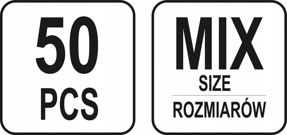 ZABEZPIECZENIA Z KÓŁKIEM MIX 50SZT. YATO Długość (cm) 6.5