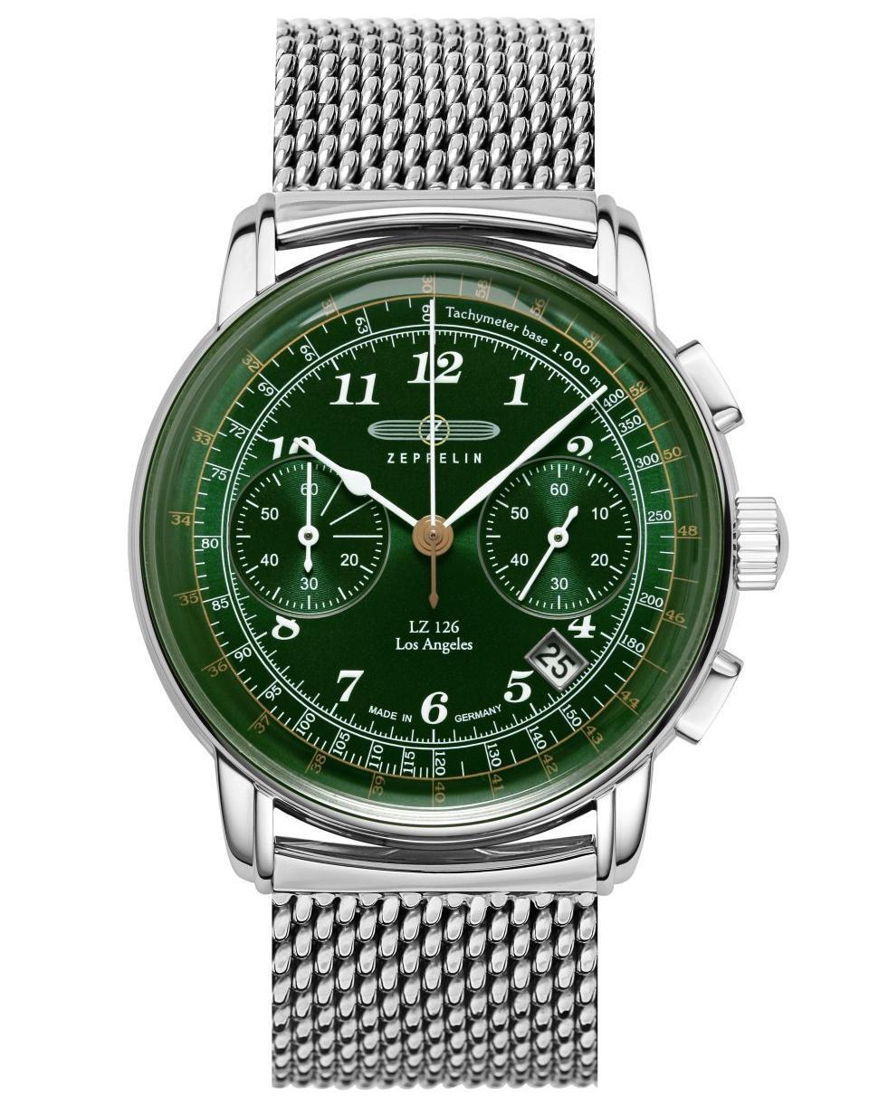 Nové Originální Pánské Hodinky Zeppelin LZ126 Los Angeles 7614M-4 Chronograf