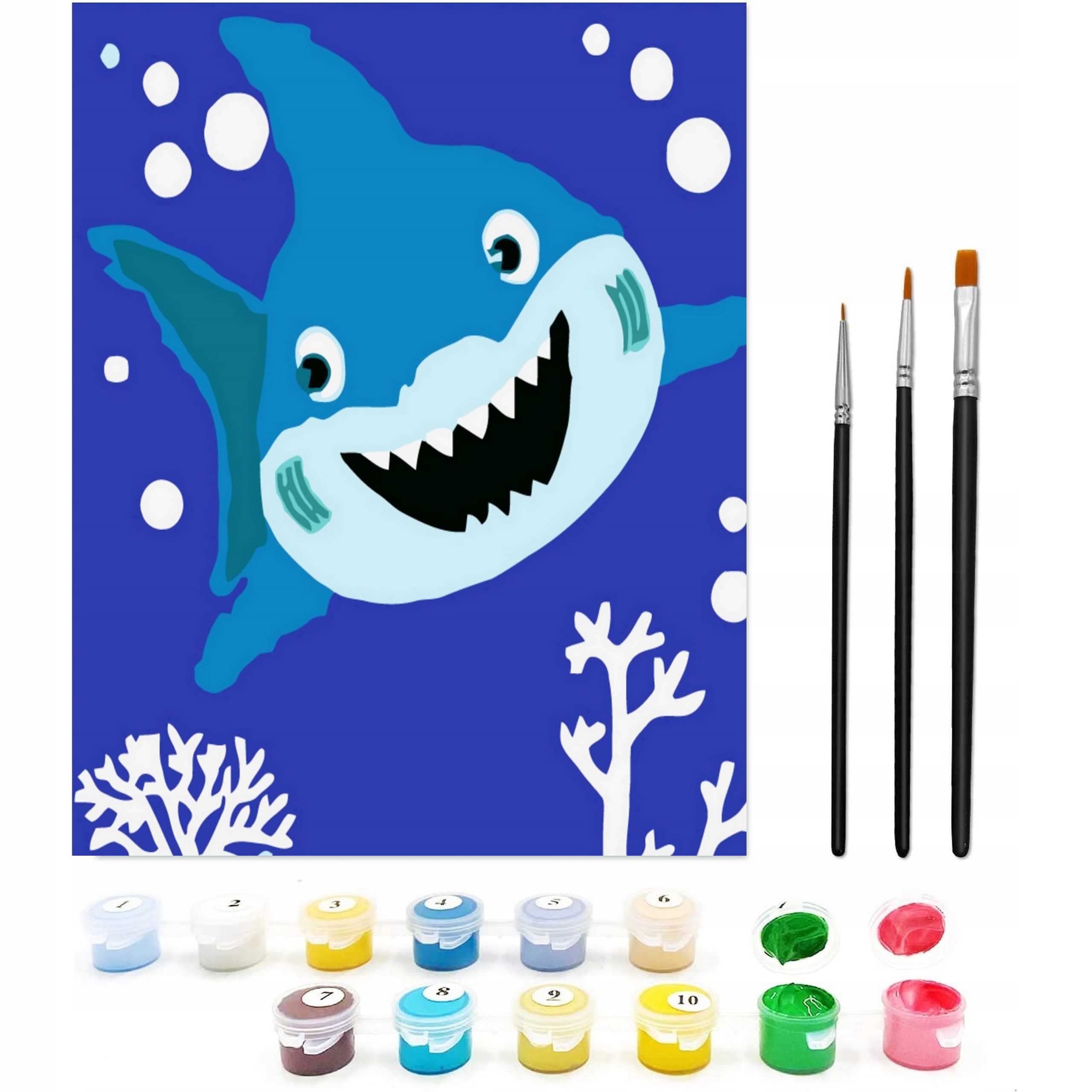 

Malowanie Po Numerach duże numery dla dzieci rama