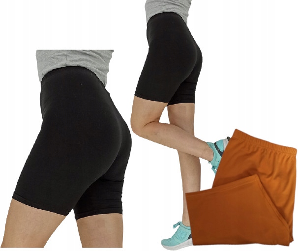 

Kolarki Leginsy Krótkie getry Damskie MIODOWE*2XL*