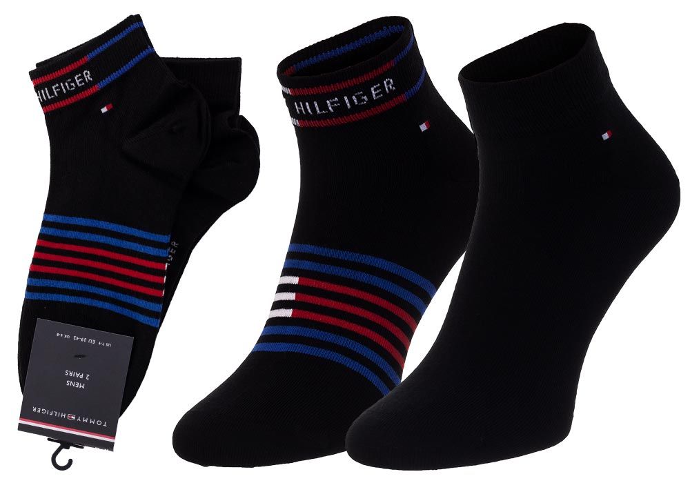 

Tommy Hilfiger Męskie Stopki 2P Black r. 43-46