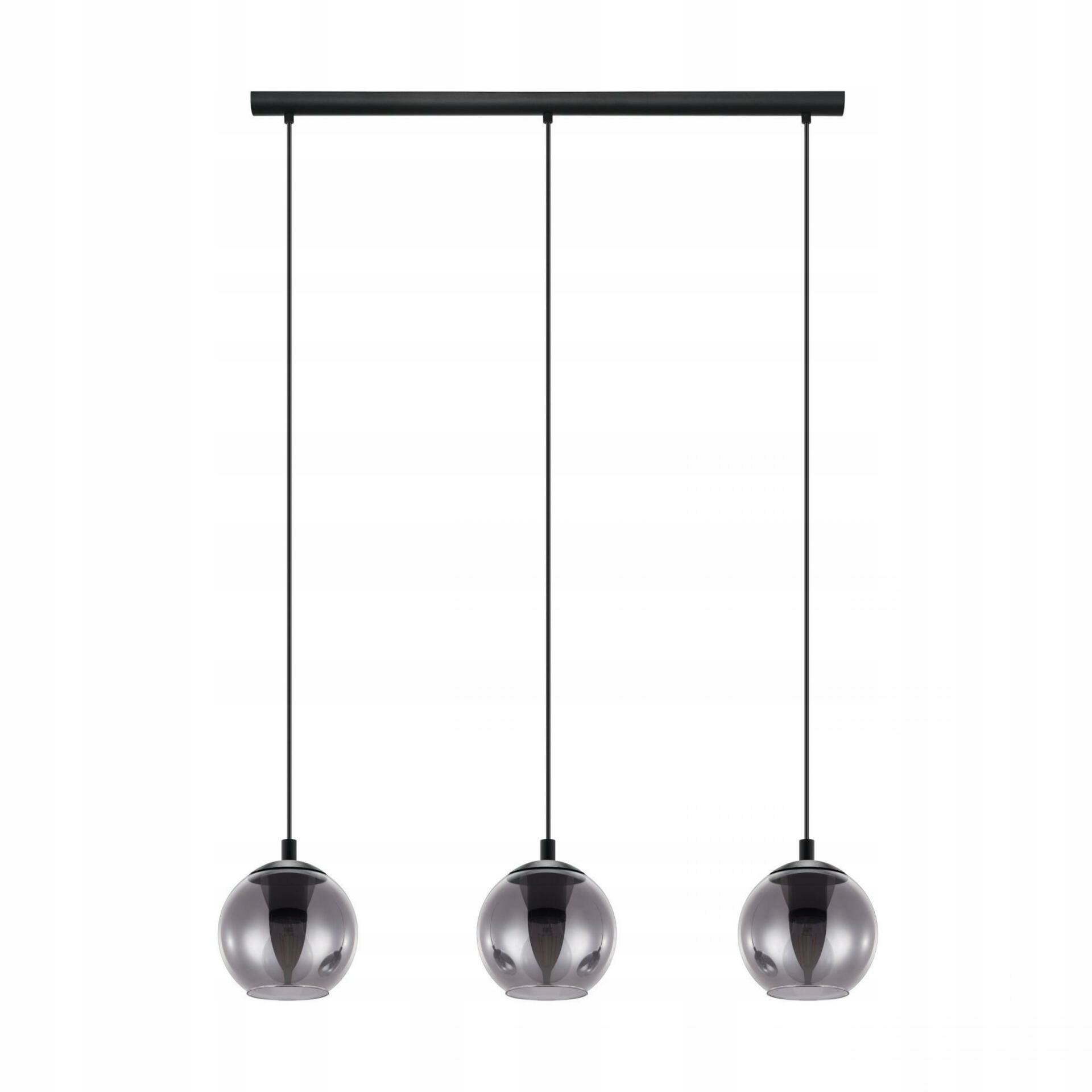 Závesné svietidlo Eglo Ariscani E27 3x120W čierna sklo 98652