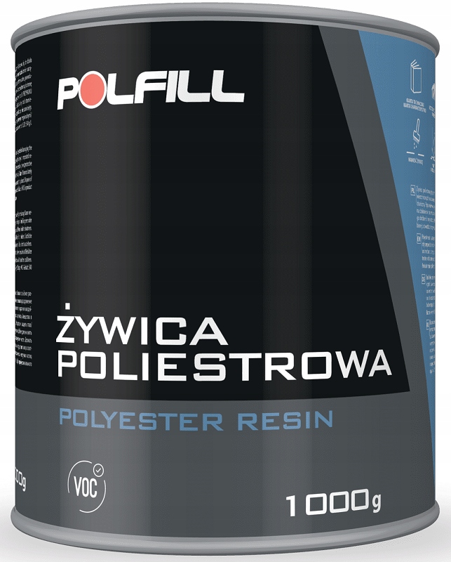 Żywica poliestrowa Polfill 1kg utwardzacz