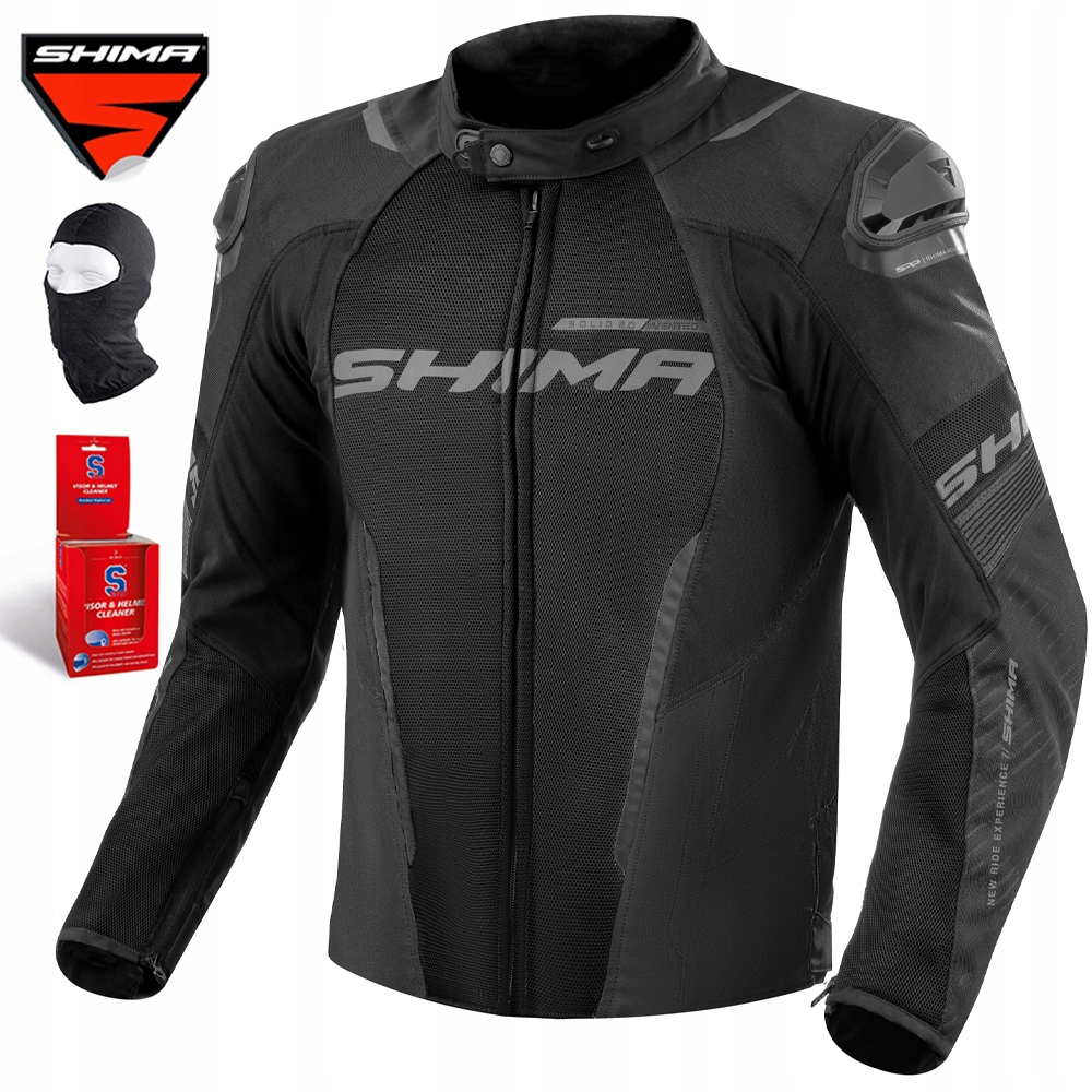 Motocyklová Bunda Shima Solid 2.0 Vented Odvětraná Textilní Bunda Bonus