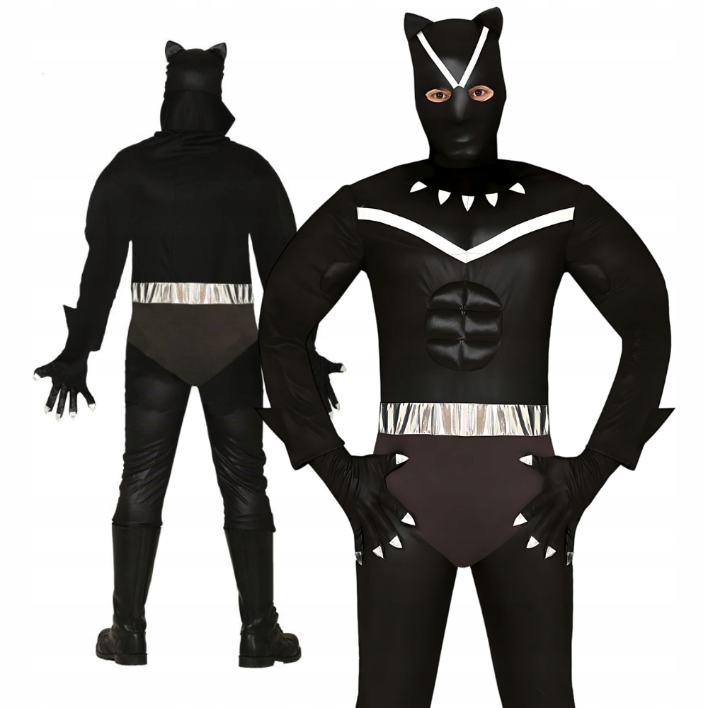 Kostým pro dospělé Černá pánská pantera Kombinezon Cosplay vel M