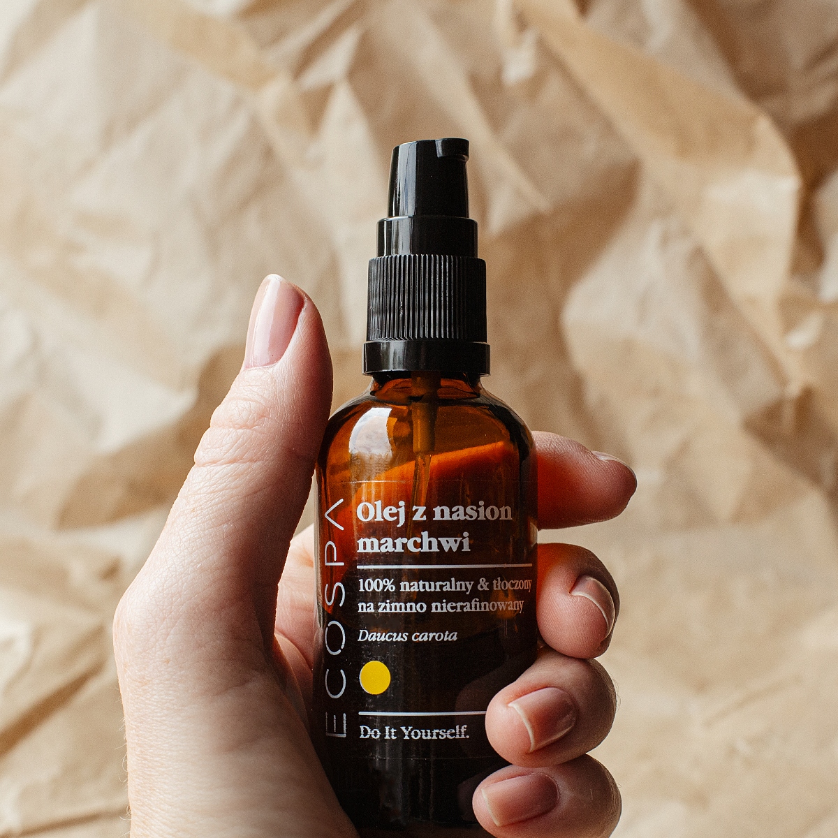 NATURALNY OLEJ Z NASION MARCHWI MARCHEWKOWY NIERAFINOWANY 30 ML ECOSPA Stan opakowania oryginalne