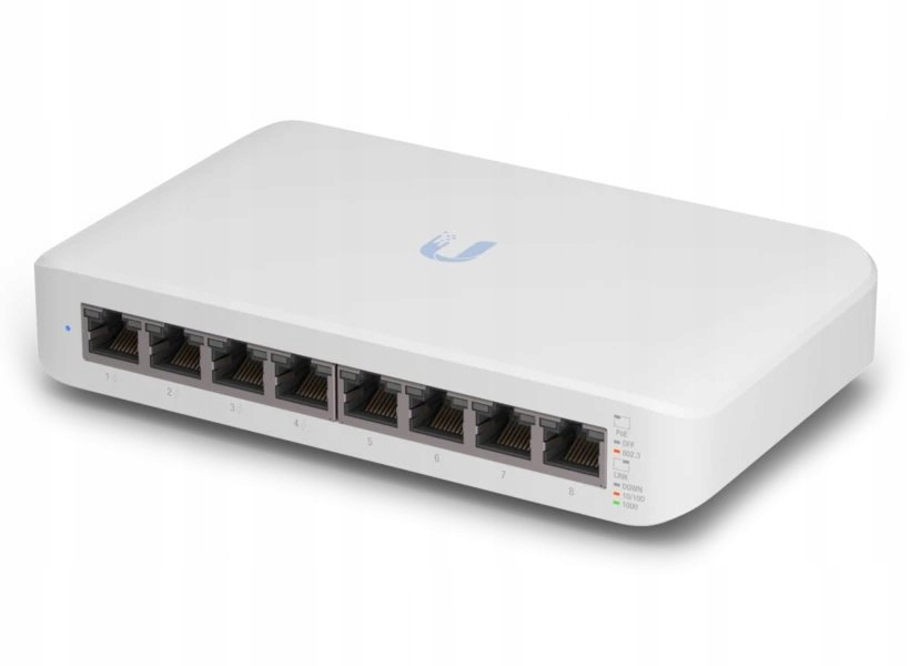 Ubnt Unifem Switch Lite 8 PoE 8x Gbit RJ45, 4x PoE 802.3at, 52W