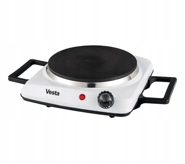 Kuchnia nastawna przenośna Kuchynka turystyczna Vesta EEH01 1 Pole Emalia