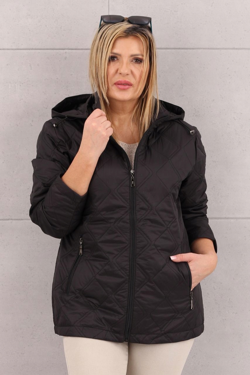 PIKOWANA PRZEJŚCIOWA LUŹNA KURTKA DAMSKA Z KAPTUREM PIKOWANA ROZMIARY Rodzaj pikowana