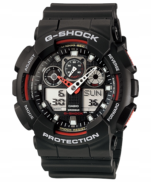 Sportovní pánské hodinky Casio G-shock GA-100 Gwar.3+3L Zibi Gravírování