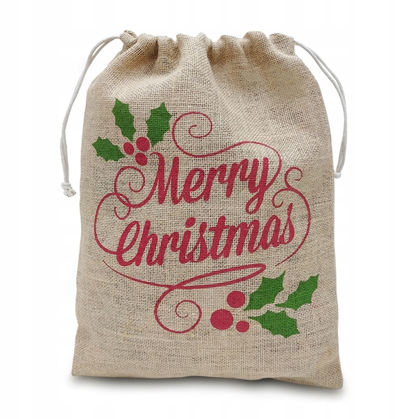

Świąteczny Worek Z Juty 30x 40 CM
