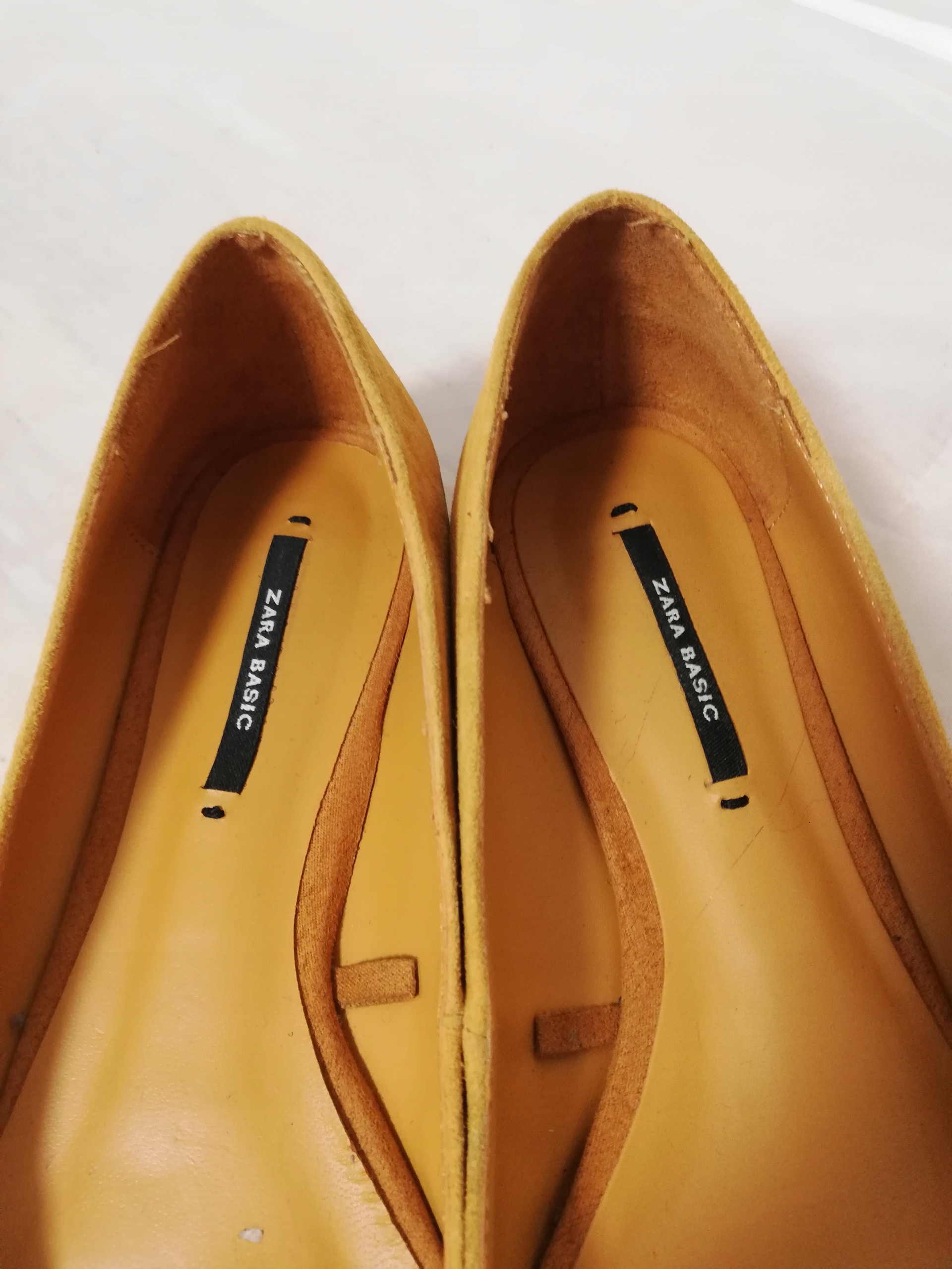 Buty Baleriny Zara Basic r. 35 dł wkł 23 cm Nosek kwadratowy