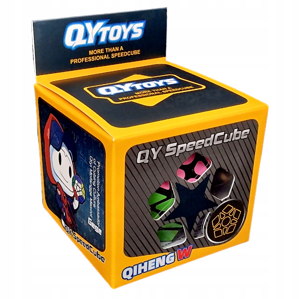 KOSTKA MEGAMINX QiYi TRUDNA ZABAWKA + PODSTAWKA Materiał plastik