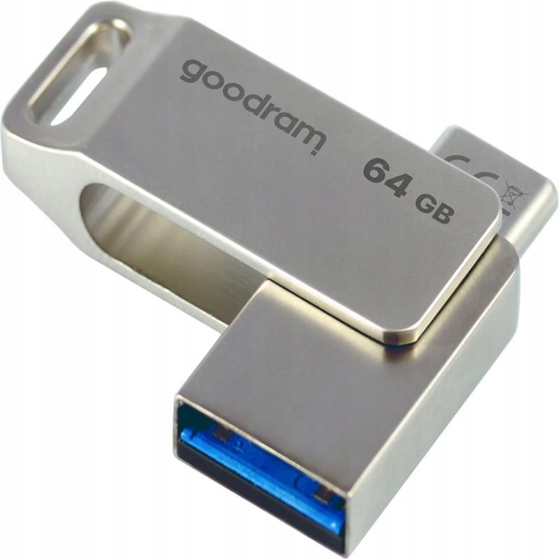 PenDrive 3.2 GOODRAM ODA3 SILVER 64GB TYPE-A + TYPE-C Marka GOODRAM