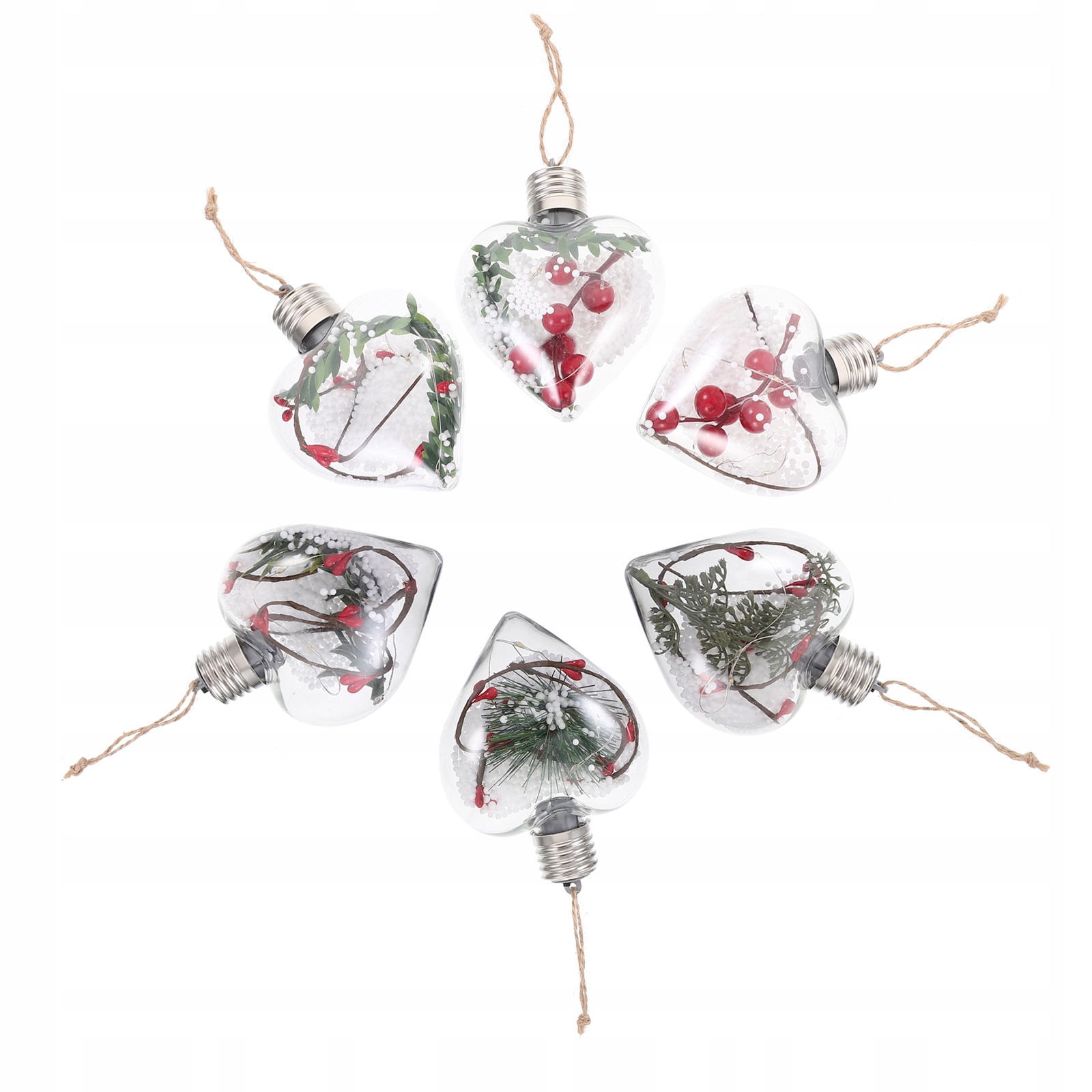 Ozdoby świąteczne 6 szt. Liczba elementów w zestawie 1 szt.