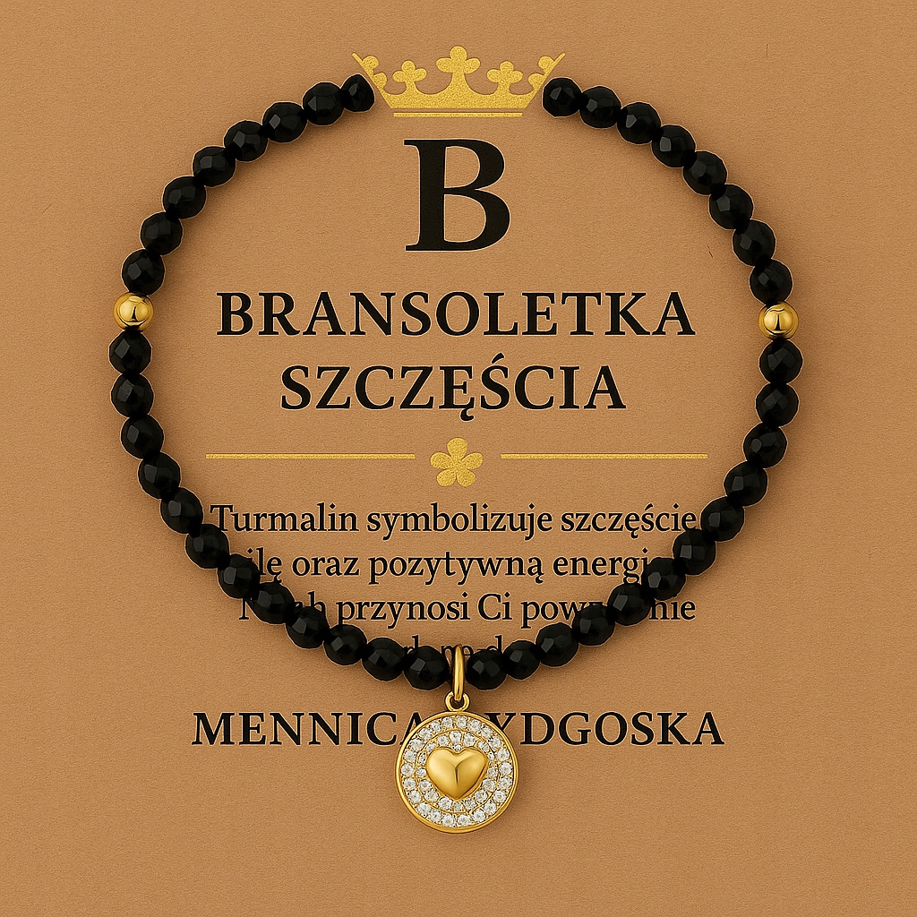 Stříbrný dámský náramek s ochranným černým turmalínem stříbro 925 pozlacený