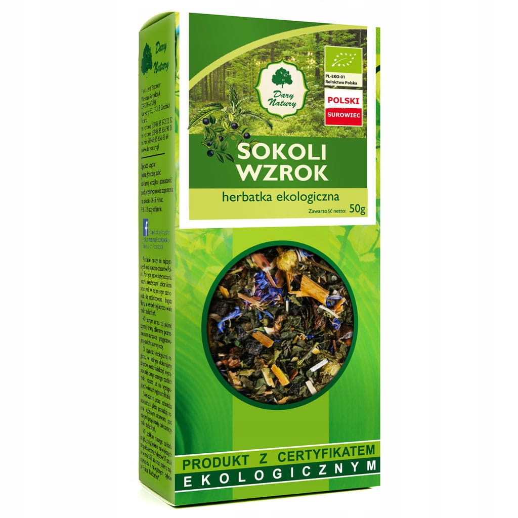 

Dary Natury Herbata Sokoli Wzrok Eko 50g