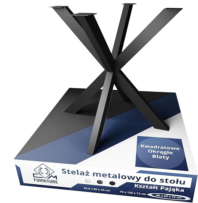 Kovová Noha Na Stolík Kávového Stola Lavička Pavúk Loft Čierna