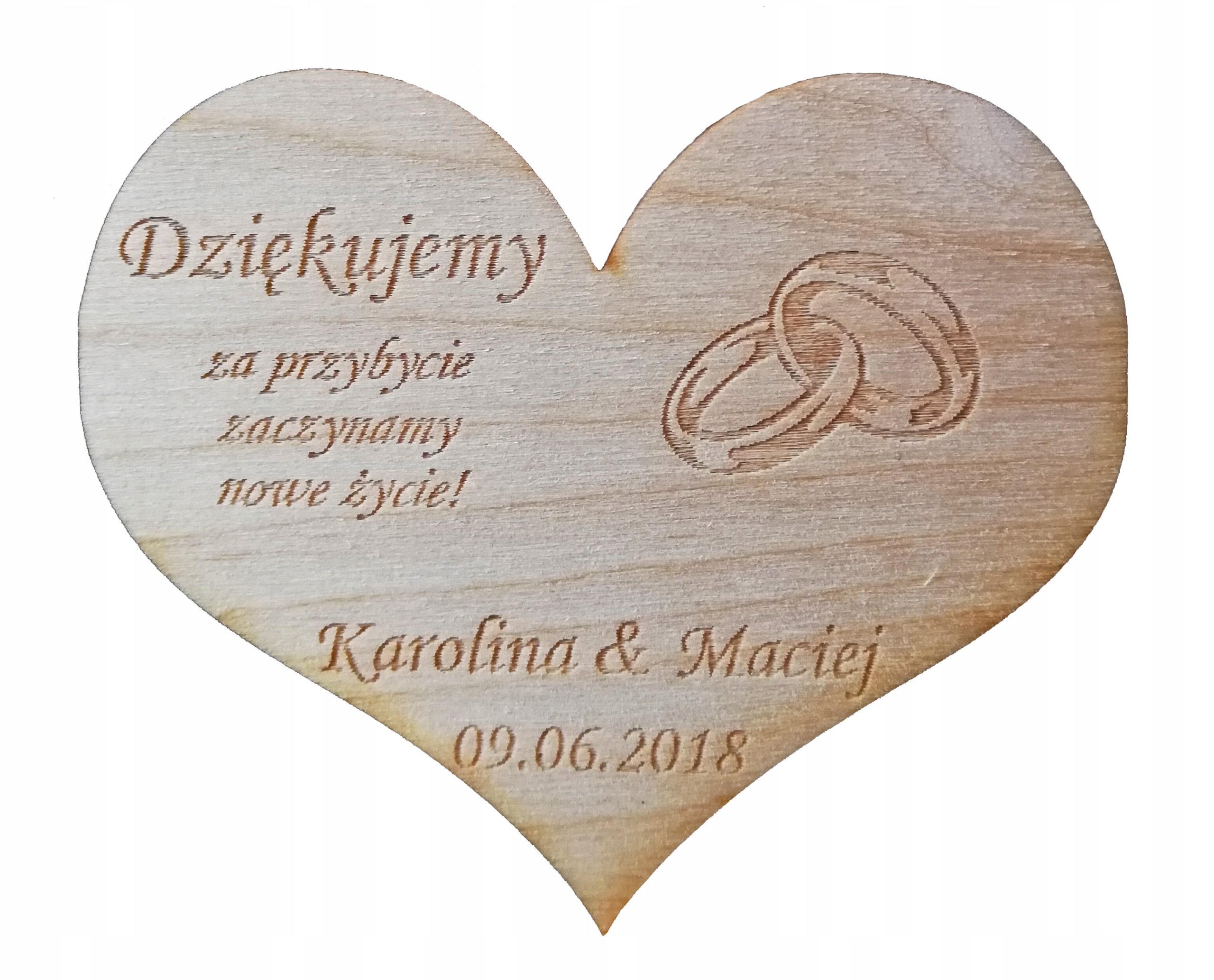 

Magnes Grawer ślub wesele podziękowanie dla gości