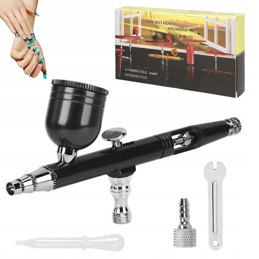 Airbrush Komplet S Jehlovou Tryskou 0,3MM Tetování Stříkací Pistole Na Barvu