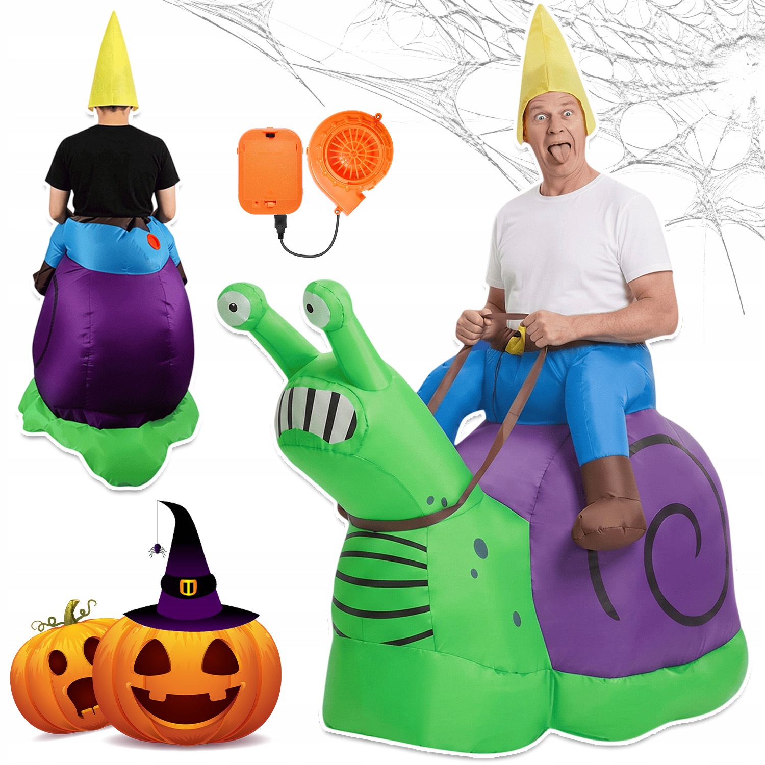 Velký Dinosaurus Kostým Karneval Převlek Pro Dospělé Nafukovací Hlemýžď