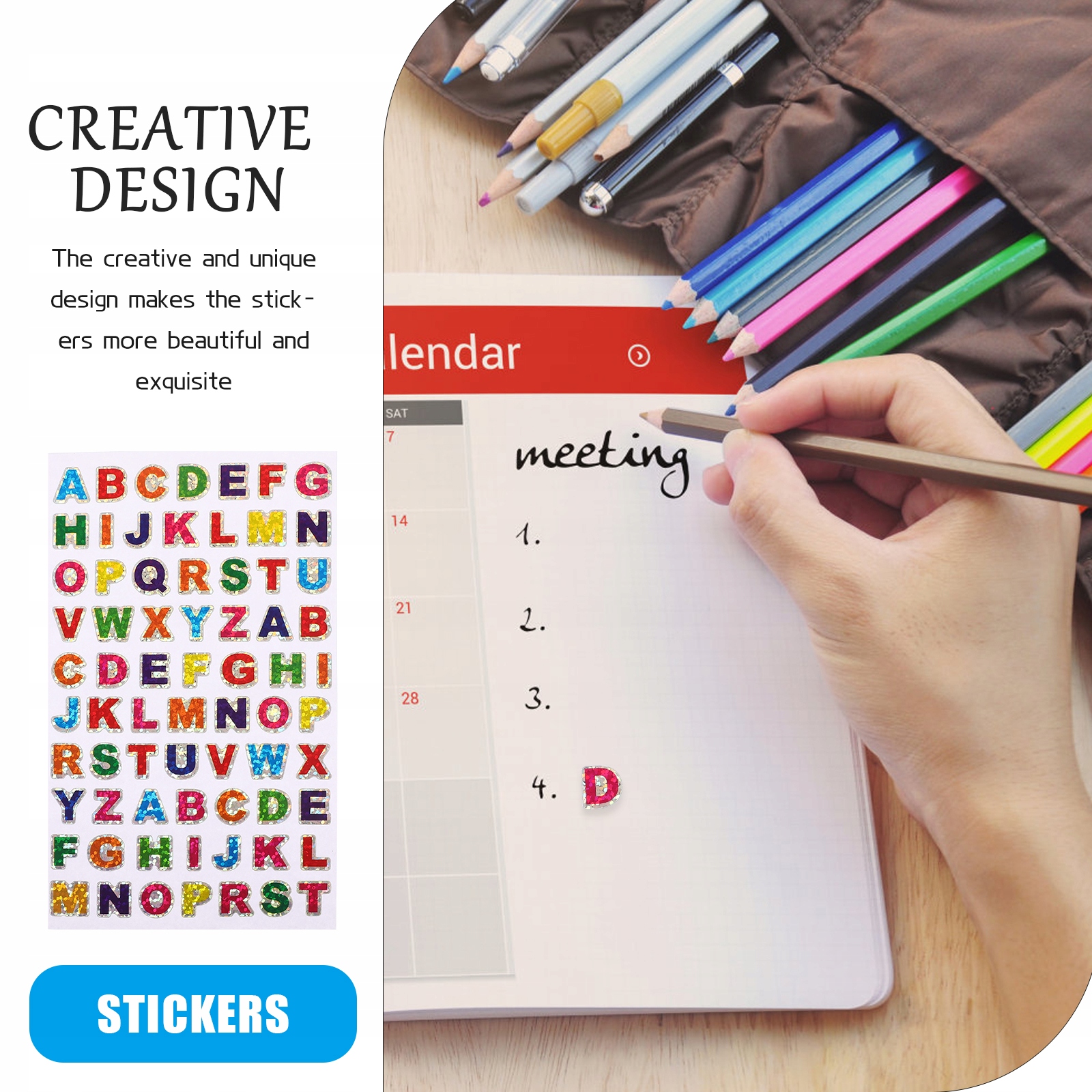 400 szt. Rzemiosło dla dzieci Naklejki dla dzieci Duże niech Waga produktu z opakowaniem jednostkowym 0.35 kg