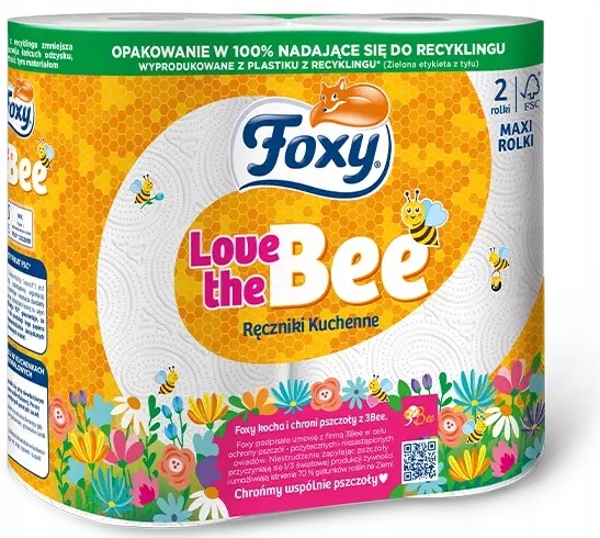 

Foxy Love The Bee Ręcznik papierowy 2 rolki
