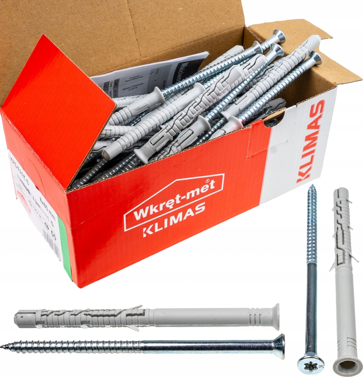 

Kołki ramowe rozporowe 10x140 Stożek Tx torx 25szt