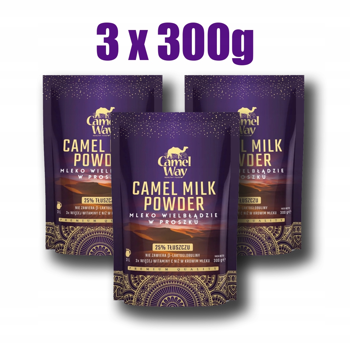 Levně Velbloudí mléko Akce 3 Kusy Camelway 300 G