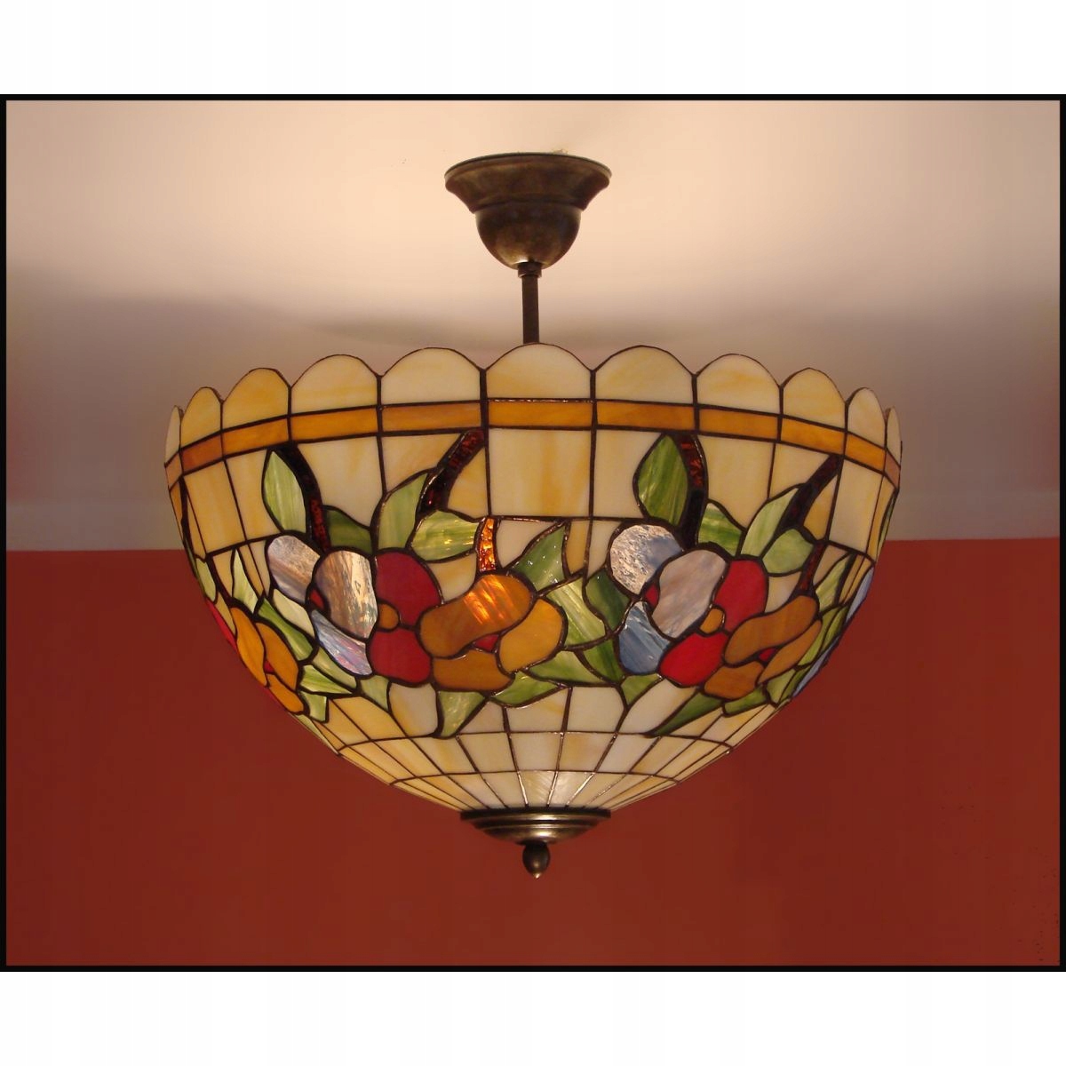 Stropné Svietidlo lampa luster vitráž Leto 40 cm